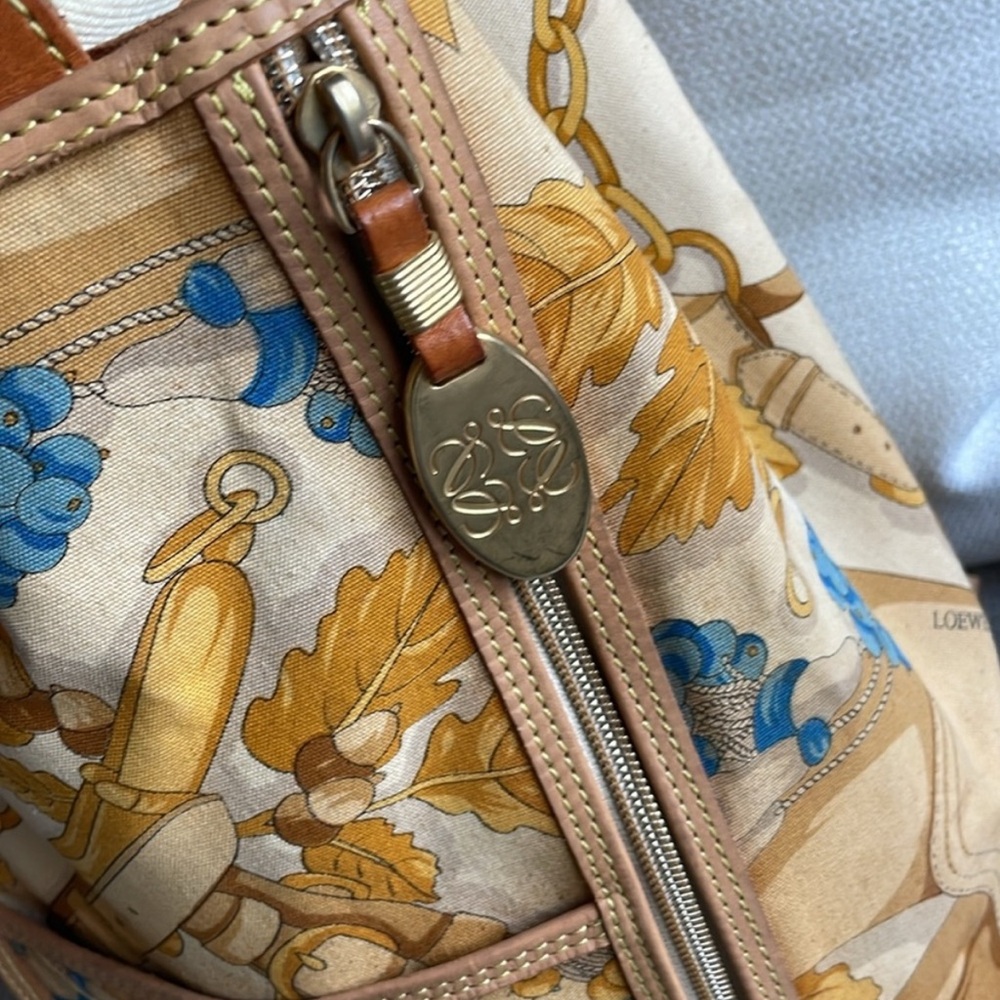 Loewe Drawstring Backpack Leather And Canvas - image 6